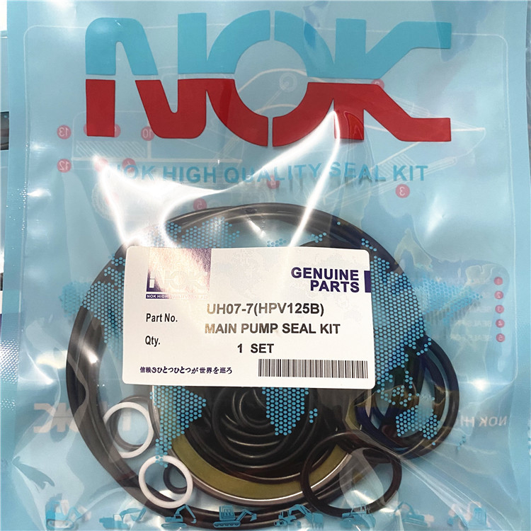 Rubber UH07 7 HPV125 Hydraulic Main Pump Seal Kit Control Valve Boom